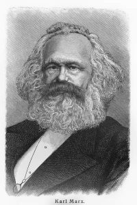 retrato de Karl Marx